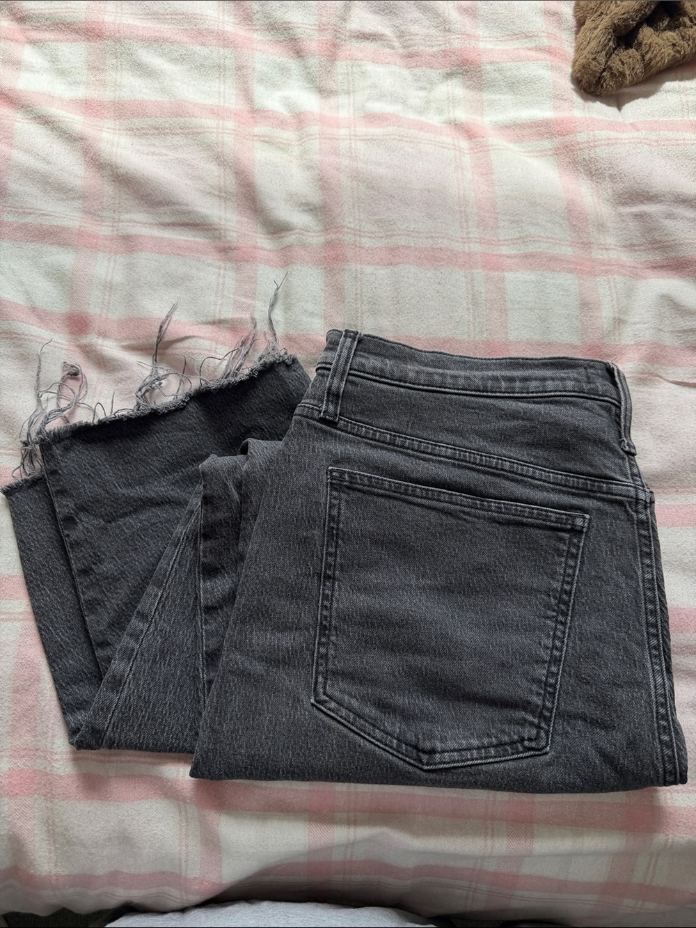 Madewell Perfect Vintage Straight Jean with Raw Hem